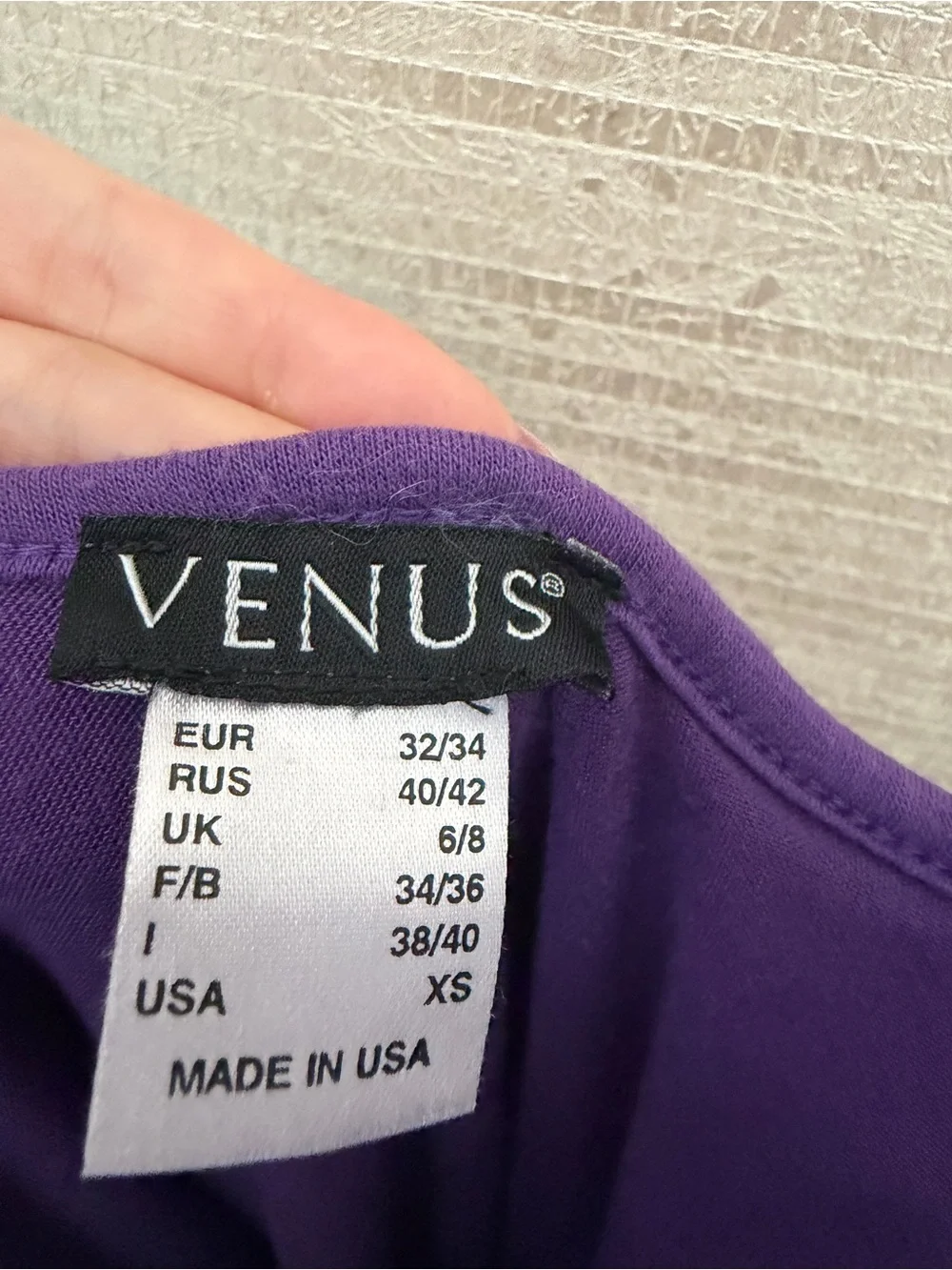 VENUS Purple Ruched Tank Maxi Dress with Side Slit -XS - Picture 7 of 7